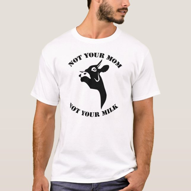 Non votre maman, non votre T-shirt de végétalien (Devant)