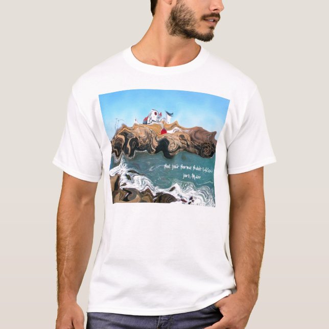 Non votre T-shirt normal de phare de protubérance (Devant)