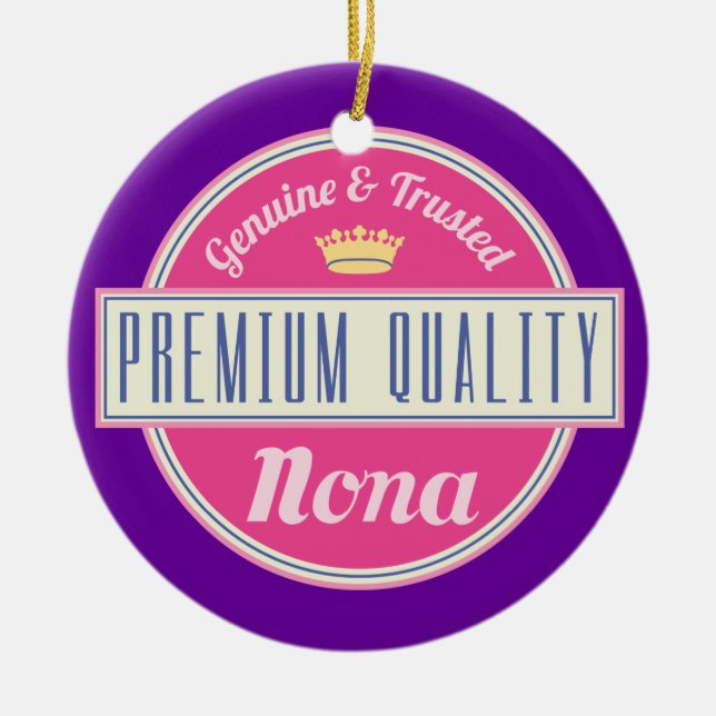Nona (Funny) Gift Ceramic Ornament (Front)
