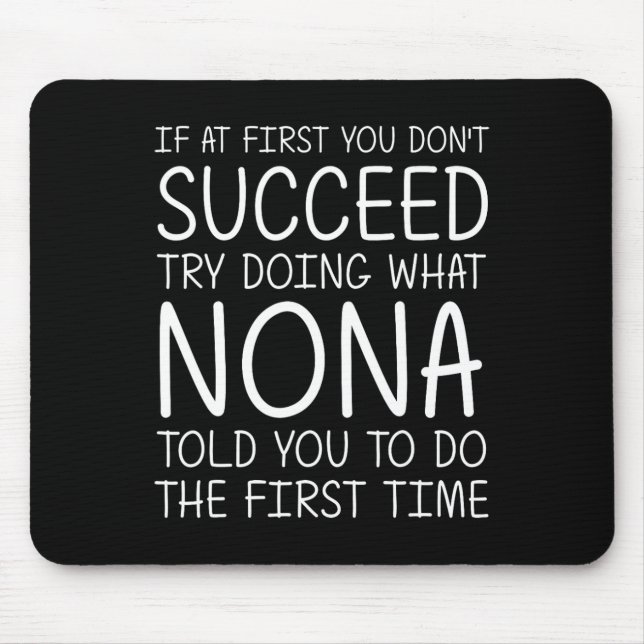 Nona Gift Name Personalized Birthday Funny Christm Mouse Pad (Front)