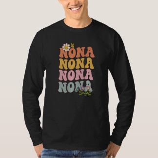 Nona pregnancy announcement surprise Grandma groov T-Shirt