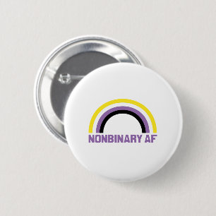 Nonbinary AF 2 Inch Round Button