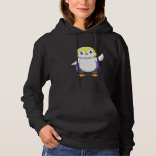 Nonbinary And Enby Pinguin Hoodie