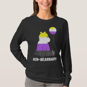 Nonbinary Bear Ballon Lgbtq Nonbinary Flag Nonbina T-Shirt