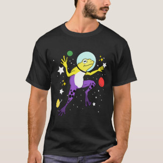 Nonbinary Frog In Space Nonbinary Pride T-Shirt