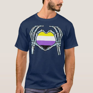 Nonbinary gender Gay Skeleton seual Identity T-Shirt