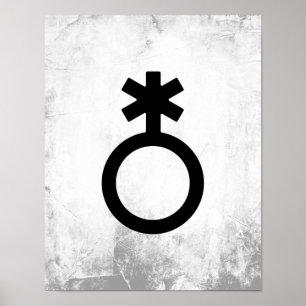 Nonbinary Gender Symbol Poster