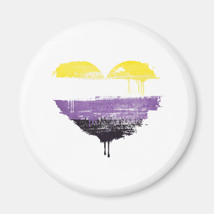 NONBINARY HEART MAGNET