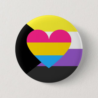 Nonbinary Panromantic Demisexual Pride Button