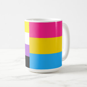 Nonbinary Pansexual Dual Pride Flag Coffee Mug