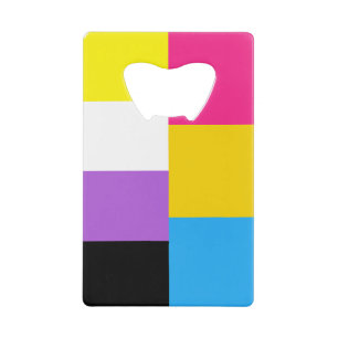 Nonbinary Pansexual Dual Pride Flag Credit Card Bottle Opener
