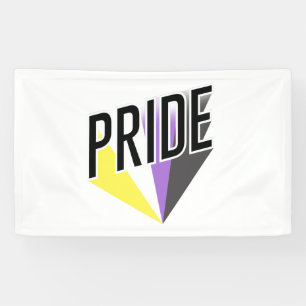 Nonbinary Pride Burst Banner