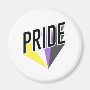 Nonbinary Pride Burst Magnet