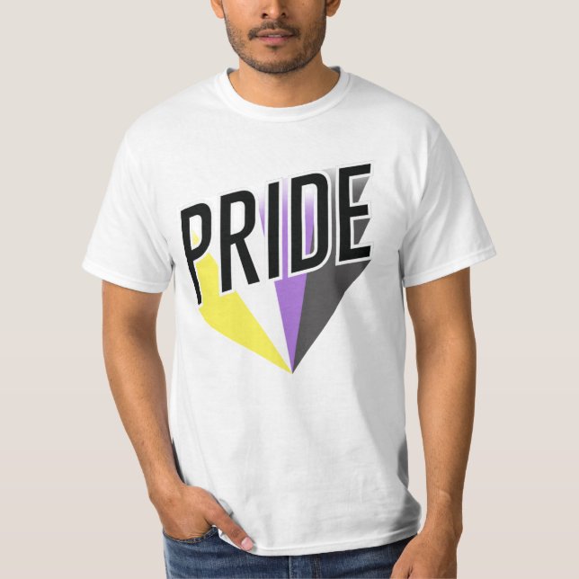 Nonbinary Pride Burst T-Shirt (Front)