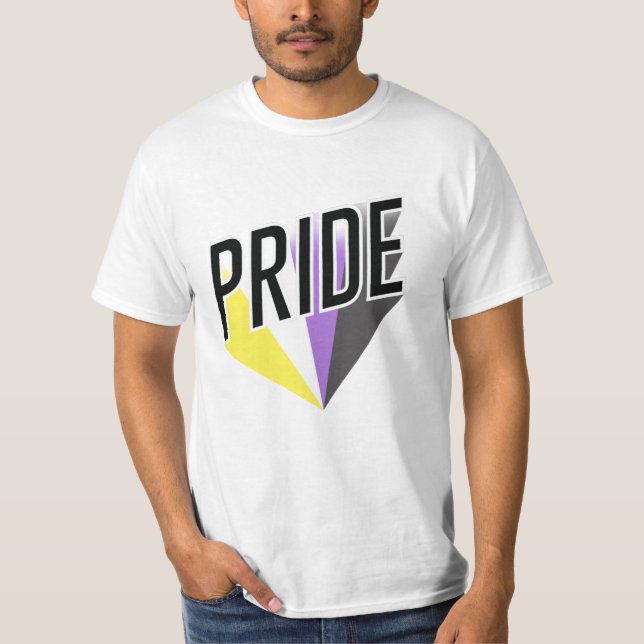Nonbinary Pride Burst T-Shirt (Front)