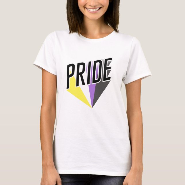 Nonbinary Pride Burst T-Shirt (Front)