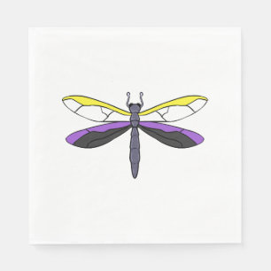 Nonbinary Pride Dragonfly Napkin