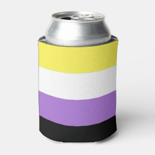 Nonbinary Pride Flag Can Cooler