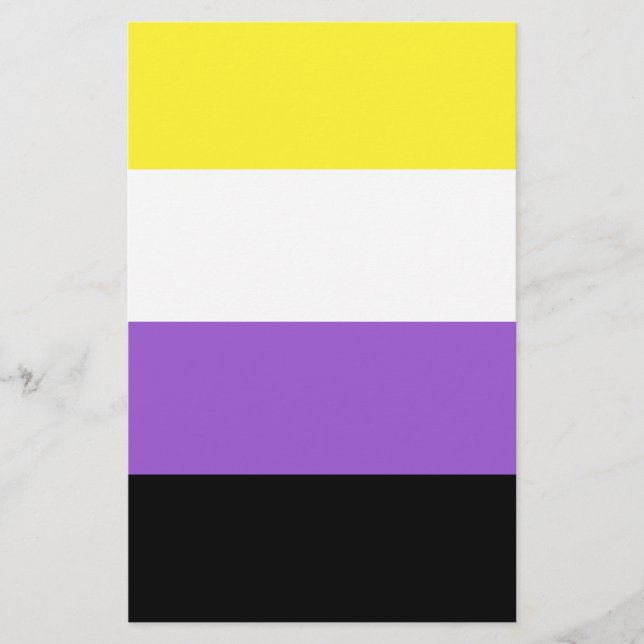Nonbinary Pride Flag Flyer (Front)