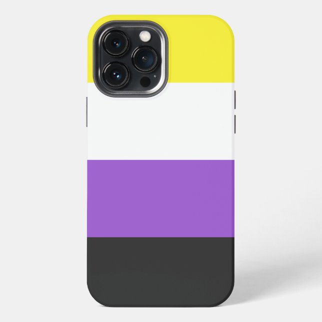 Nonbinary Pride Flag iPhone Case (Back)