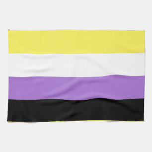 Nonbinary Pride Flag Kitchen Towel