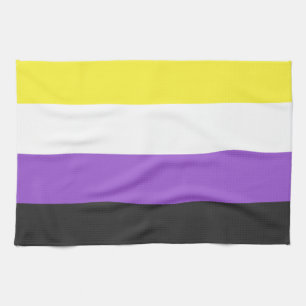 Nonbinary Pride Flag Kitchen Towel
