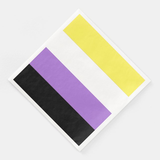 Nonbinary Pride Flag Napkin (Corner)