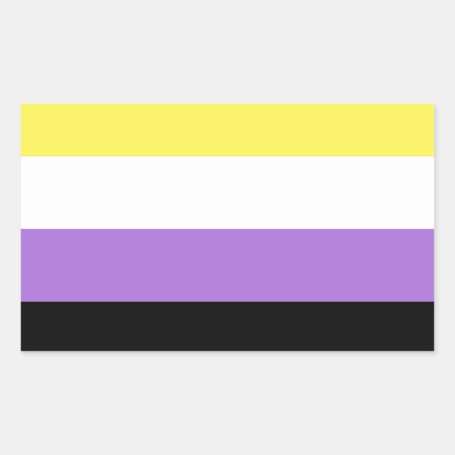 Nonbinary Pride Flag Sticker (Front)