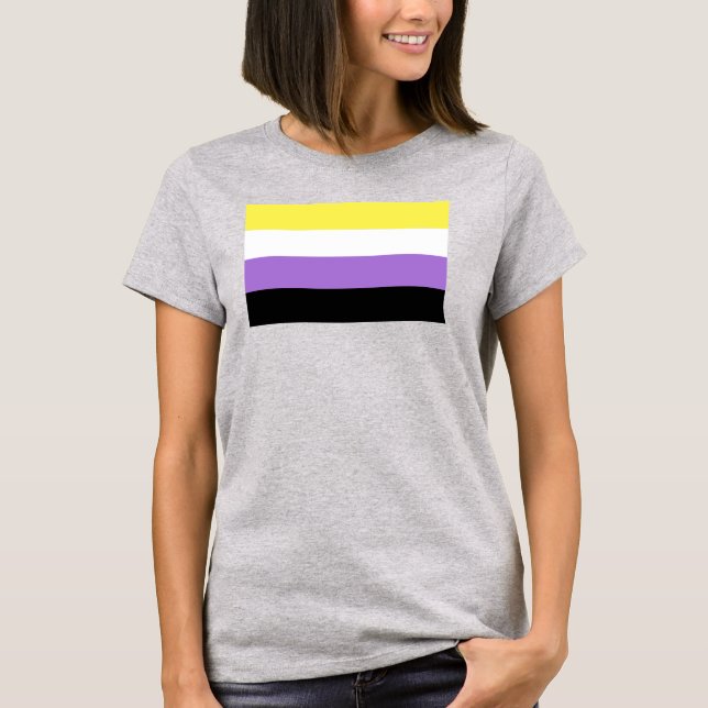 Nonbinary Pride Flag T-Shirt (Front)