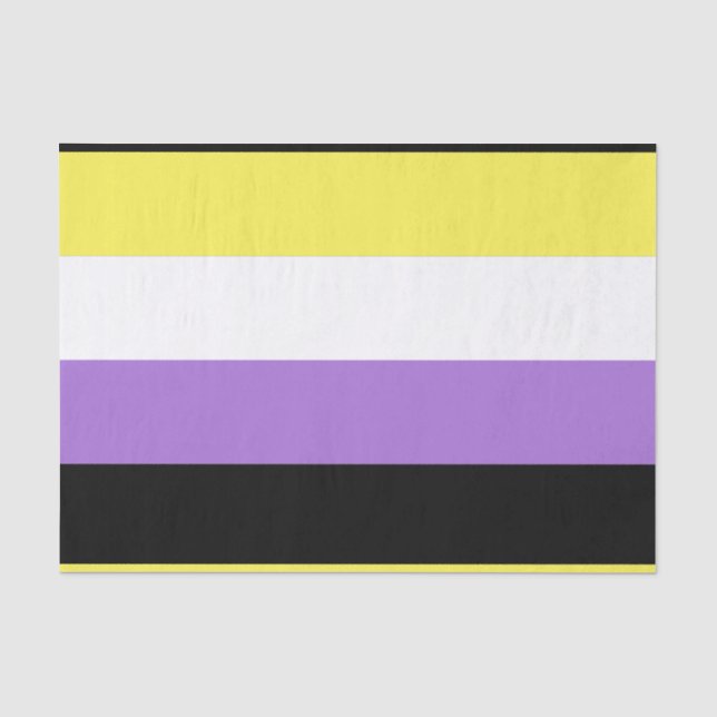 Nonbinary Pride Flag Tissue Paper (Front)
