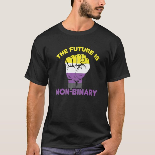 Nonbinary Pride  Genderfluid Gender Rights Non Bin T-Shirt (Front)