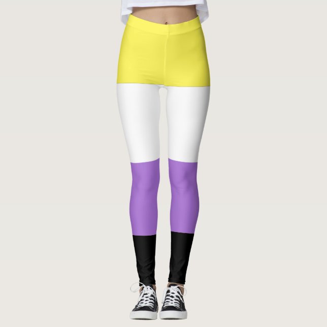 Nonbinary Pride Leggings (Front)