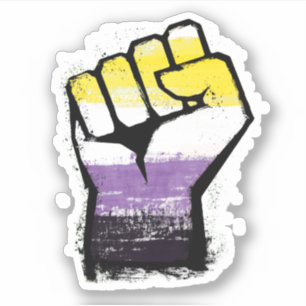 Nonbinary Pride Protest Fist