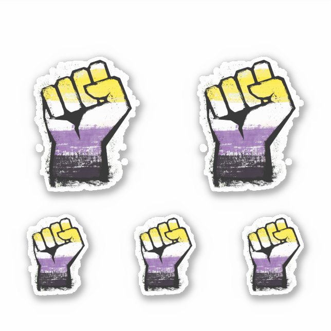 Nonbinary Pride Protest Fist (Front)