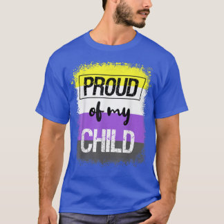 Nonbinary Pride Proud Dad Mom Pride Month LGBTQ  T-Shirt