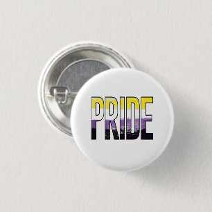 Nonbinary Pride Word 1 Inch Round Button