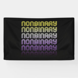 Nonbinary Retro Pride Banner