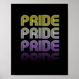 Nonbinary Retro Pride Poster