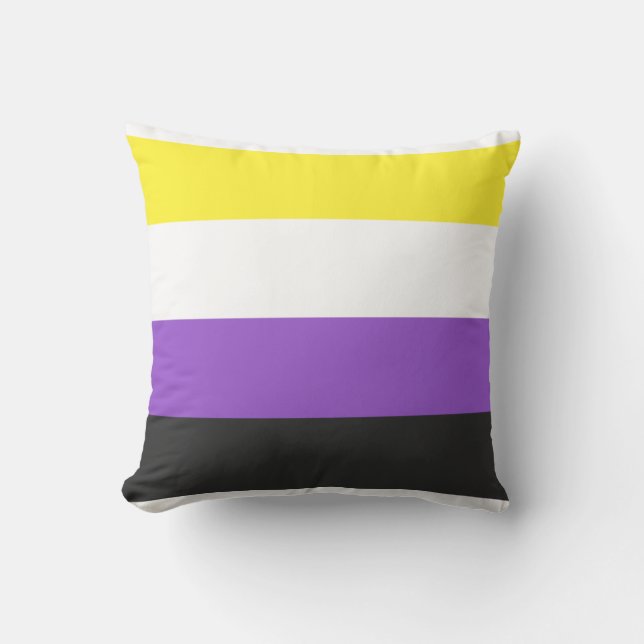 nonbinary throw pillow (Front)