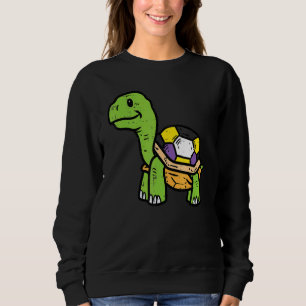 Nonbinary Turtle Non Binary Enby Nb Pride Flag Lgb Sweatshirt