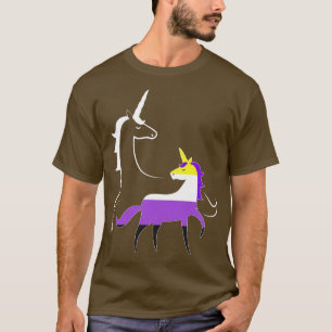 NonBinary Unicorn Mama Mom LGBTQ Enby NonBinary Pr T-Shirt
