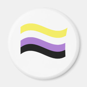 NonBinary Waving Flag Magnet