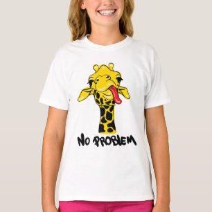 Nonchalant Giraffe: No PROBLEM Attitude T-Shirt