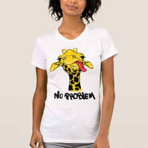 Nonchalant Giraffe: No PROBLEM Attitude T-Shirt