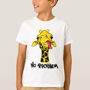 Nonchalant Giraffe: No PROBLEM Attitude T-Shirt