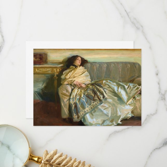 Nonchaloir, Repose by John Singer Sargent Thank You Card (Front/Back In Situ)