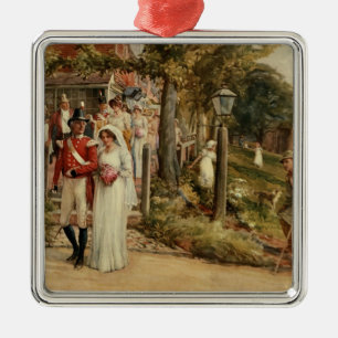 None But The Brave Deserve The Fair' Metal Ornament
