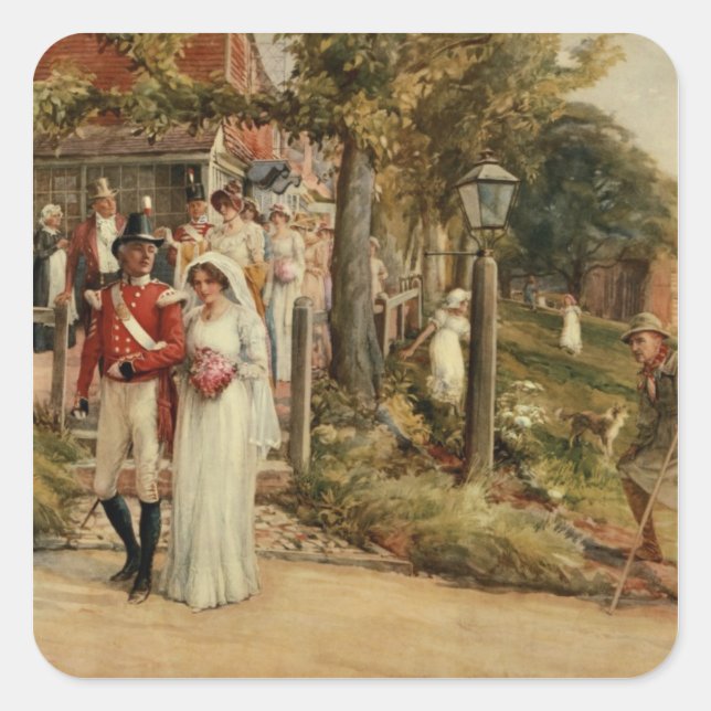 None But The Brave Deserve The Fair' Square Sticker (Front)