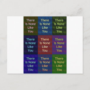 None Like You Postcard