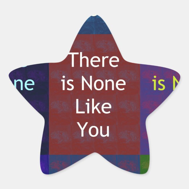 None Like You Star Sticker (Front)